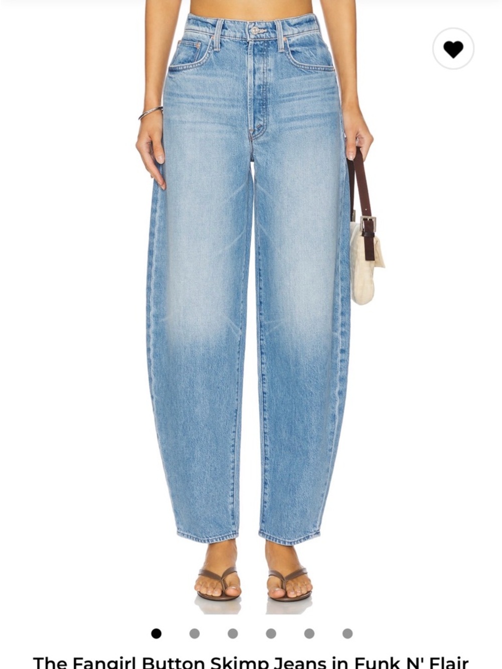 MOTHER Fangirl Skimp Barrel Leg Jeans size 28